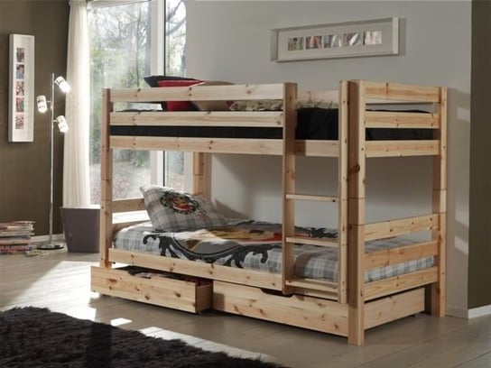 Łóżko piętrowe dla dziecka, Sosna Naturalna, Vipack, Pino VIPACK