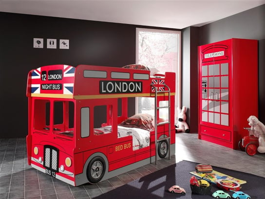Łóżko piętrowe dla dziecka, Vipack, London Bus VIPACK