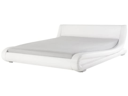 Łóżko skórzane, białe Beliani Avignon, 72x210x230 cm Beliani
