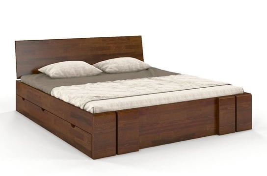 Łóżko sosnowe Vestre Maxi &z 4 szufladami 160x220 SKANDICA