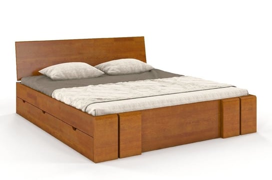 Łóżko sosnowe Vestre Maxi &z 4 szufladami 180x220 SKANDICA
