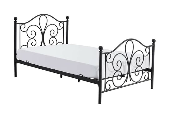 Łóżko Tala 120 cm metalowe czarny Intesi