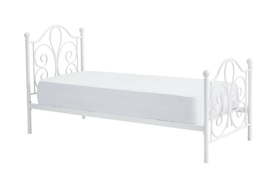 Łóżko Tala 90 cm metalowe biały Intesi
