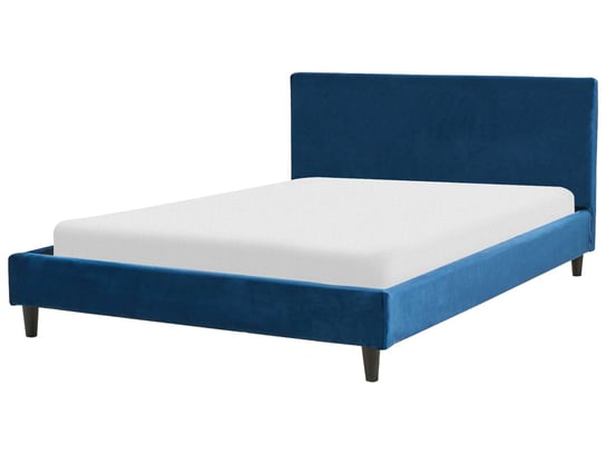 Łóżko tapicerowane 140 x 200 cm niebieskie FITOU Beliani