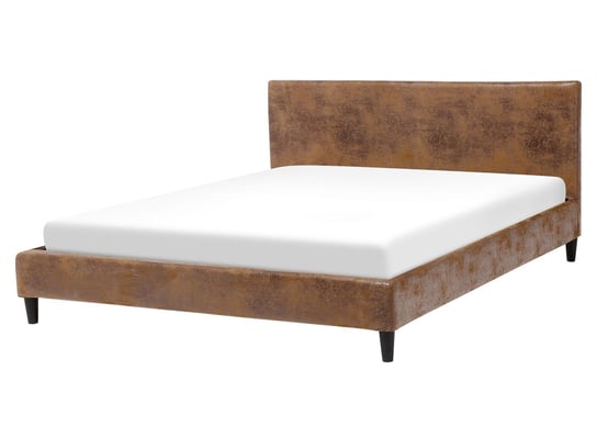 Łóżko tapicerowane, brązowe, Beliani Fitou, 170x214 cm Beliani