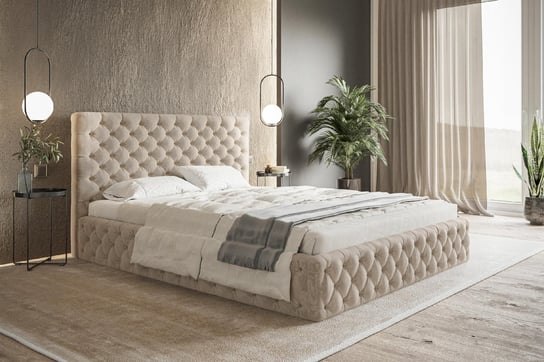 Łóżko tapicerowane do sypialni podwójne WERSAL SLIM 160x200 Home Design