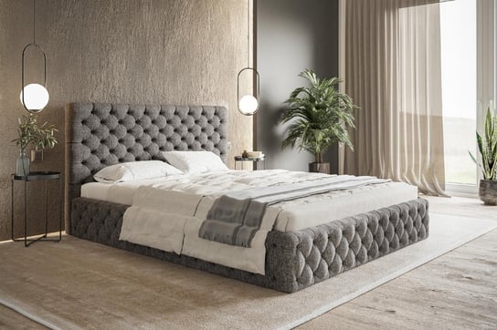 Łóżko tapicerowane do sypialni podwójne WERSAL SLIM 180x200 Home Design
