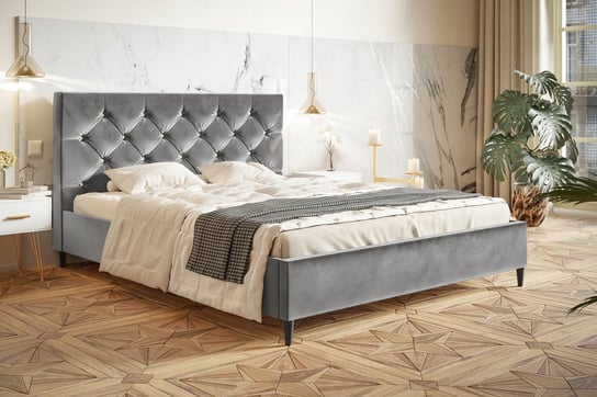 Łóżko tapicerowane do sypialni + stelaż  GLAMOUR LITE 120x200 Home Design