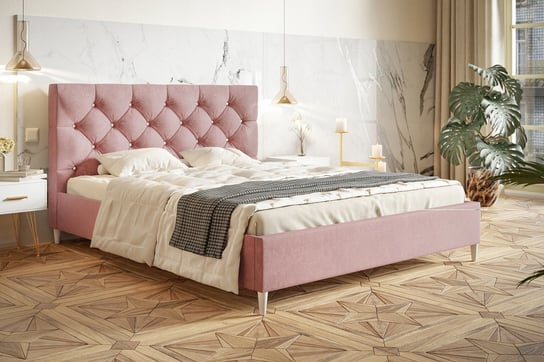 Łóżko tapicerowane do sypialni + stelaż GLAMOUR LITE 180x200 Home Design