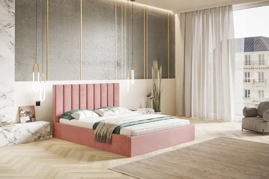 Łóżko tapicerowane do sypialni z pojemnikiem SEWILLA SLIM 120x200 Home Design