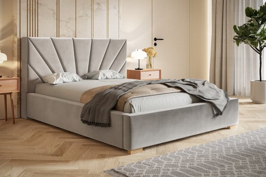 Łóżko tapicerowane do sypialni ze stelażem i pojemnikiem TOKYO 120x200 Home Design