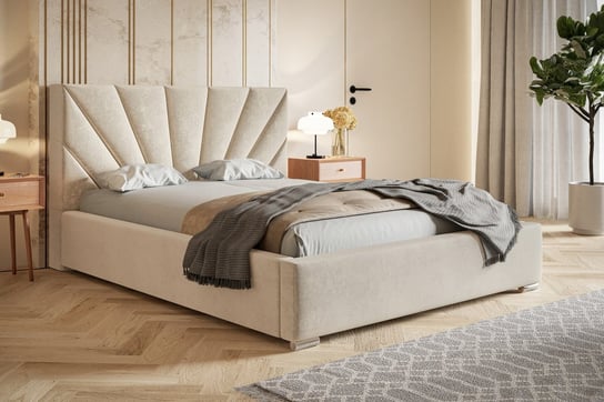 Łóżko tapicerowane do sypialni ze stelażem i pojemnikiem TOKYO 180x200 Home Design
