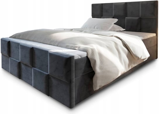 Łóżko tapicerowane MONA 140x200 kontynentalne 3D Masseno