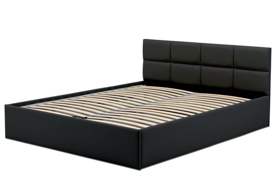 Łóżko tapicerowane Monos 140x200 z pojemnikiem, Czarny Adams Group