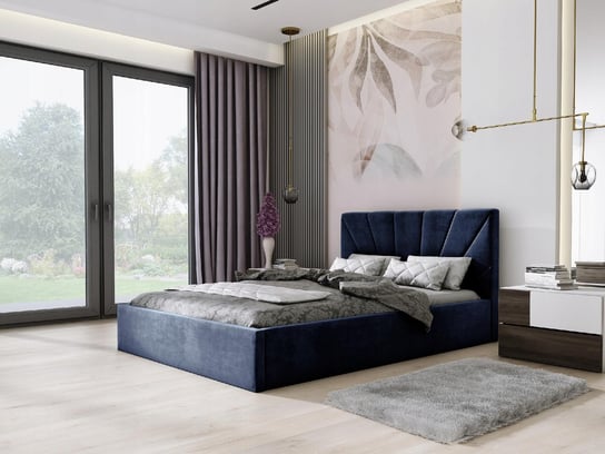 Łóżko tapicerowane podwójne ze stelażem TOKYO SLIM 120x200 Home Design