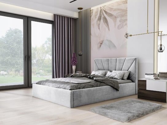 Łóżko tapicerowane podwójne ze stelażem TOKYO SLIM 140x200 Home Design