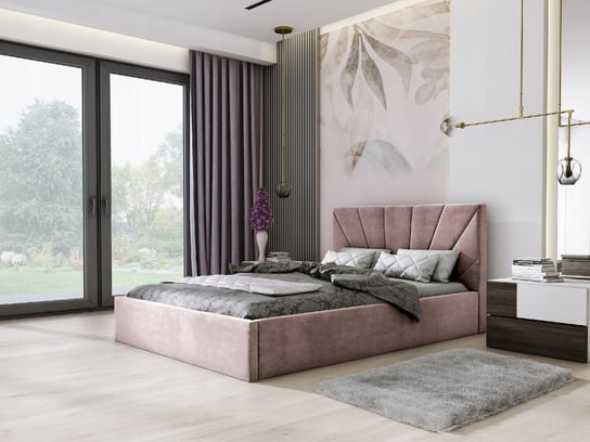 Łóżko tapicerowane podwójne ze stelażem TOKYO SLIM 160x200 Home Design