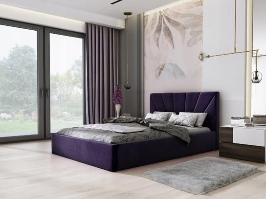 Łóżko tapicerowane podwójne ze stelażem TOKYO SLIM 180x200 Home Design