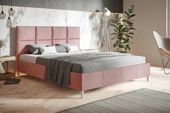 Łóżko tapicerowane w stylu skandynawskim ze stelażem MONACO LITE 140x200 Home Design