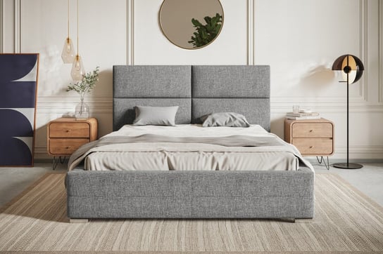 Łóżko tapicerowane z pojemnikiem i stelażem  ALICANTE 140x200 Home Design