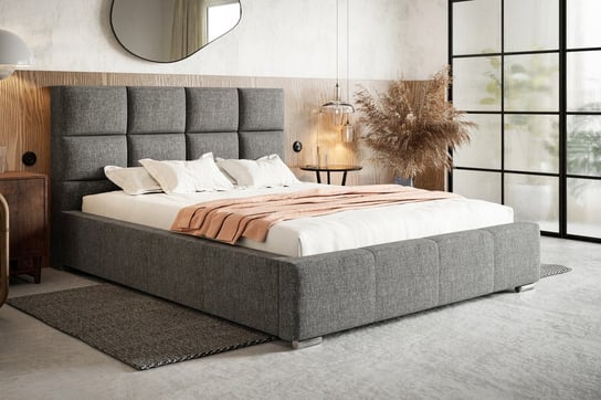 Łóżko tapicerowane z pojemnikiem i stelażem do sypialni MONACO 160x200 Home Design