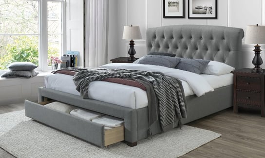 Łóżko tapicerowane z szufladą Aurelia 160x200 cm Style Furniture