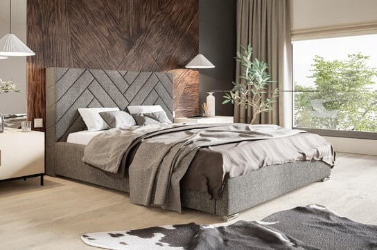 Łóżko tapicerowane ze stelażem i pojemnikiem OSLO PREMIUM 180x200 Home Design