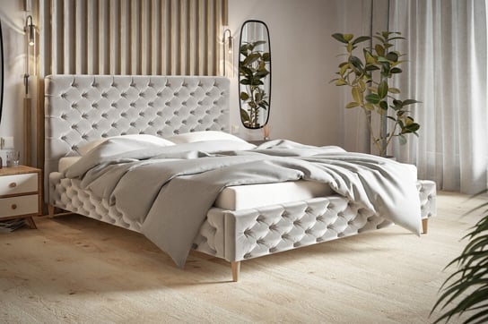 Łóżko tapicerowane ze stelażem WERSAL LITE 120x200 styl skandynawski Home Design