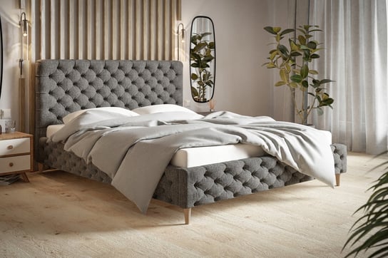 Łóżko tapicerowane ze stelażem WERSAL LITE 180x200 styl skandynawski Home Design