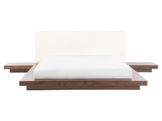 Łóżko wodne, brązowe, Beliani Zen, 160x200 cm Beliani