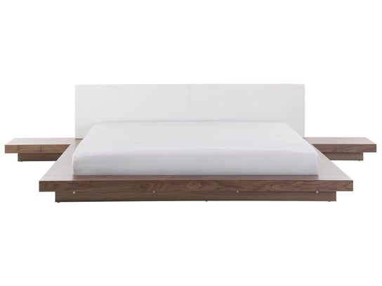 Łóżko wodne, brązowe, Beliani Zen, 180x200 cm Beliani