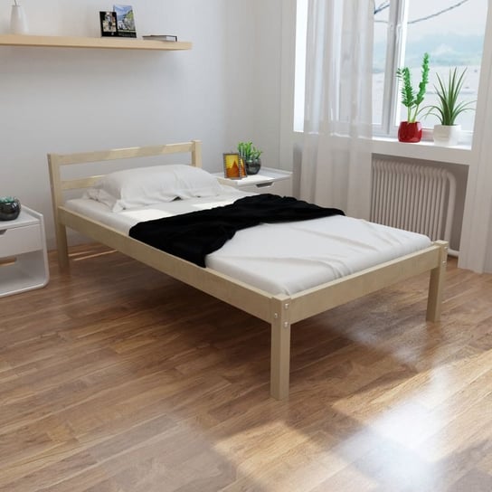 Łóżko z drewna sosnowego, 206x96 cm vidaXL