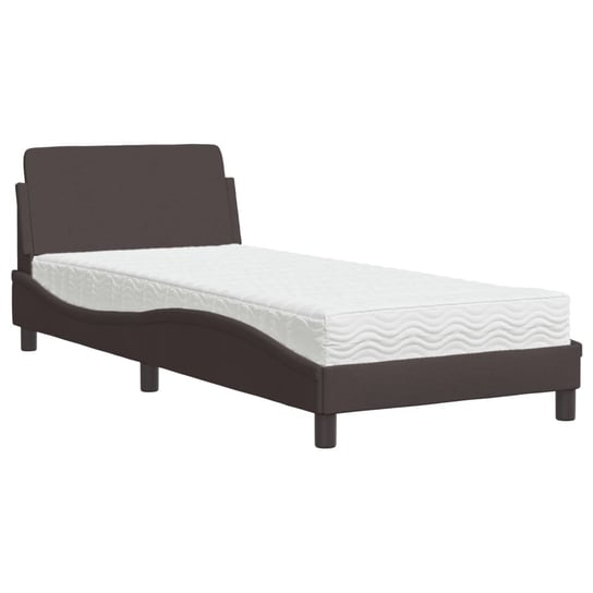Łóżko z materacem Piankowy H2/H3 80x200cm ciemny b Inna marka