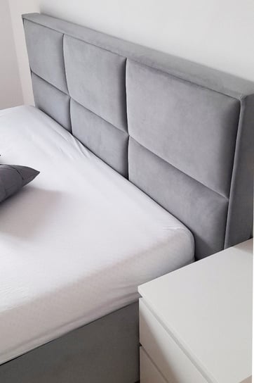 Łóżko Z Oparciem Z Miękkich Paneli Tapicerowanych 160x200 Galaxy / Meble Sypialnia Inna marka