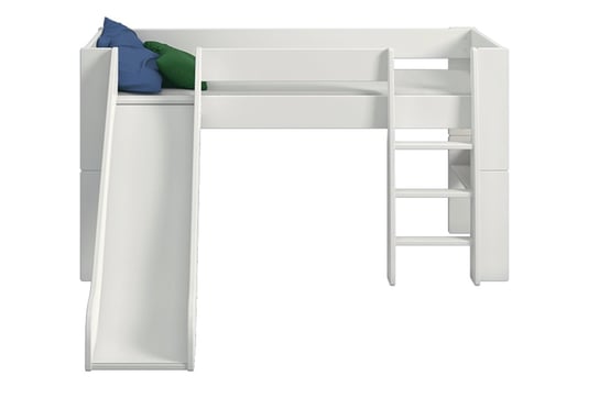 Łóżko ze zjeżdżalnią *Biały, Steens for Kids, 206x113,1x254 cm Konsimo