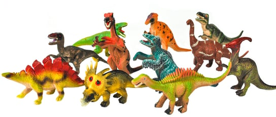 Lt268 Duży Zestaw 12 Dinozaurów Figurki Landtoys LandToys