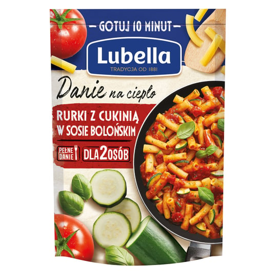Lubella danie rurki z cukinią sos boloński 190g Lubella