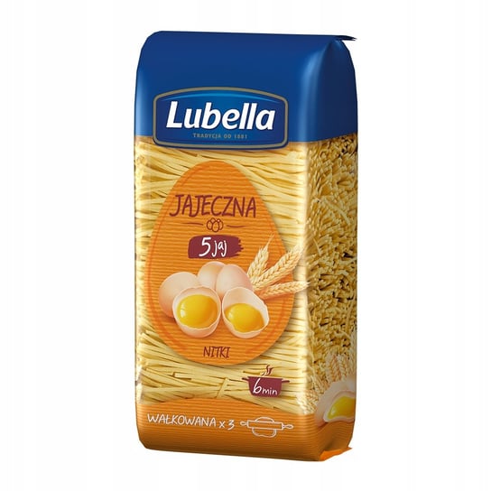 Lubella Jajeczna 5 jaj Makaron nitki 250 g Lubella