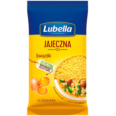 Lubella, Jajeczna, Makaron gwiazdki, 250 g Lubella
