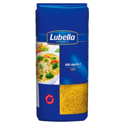 Lubella, makaron nitki ciete filini, 500 g Lubella