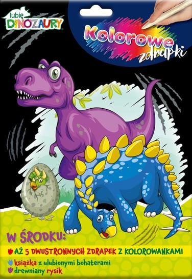 Lubię Dinozaury Kolorowe Zdrapki Media Service Zawada Sp. z o.o.
