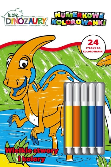 Lubię Dinozaury Numerkowe Kolorowanki Media Service Zawada Sp. z o.o.