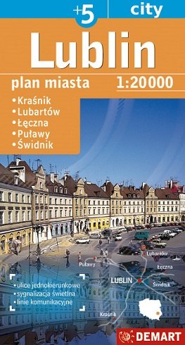 Lublin. Plan miasta 1:20 000 Opracowanie zbiorowe