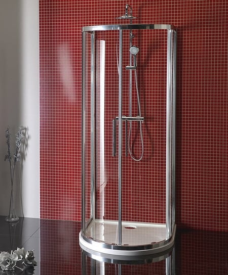 LUCIS LINE kabina prysznicowa półokrągła 1000x1000 mm, szkło czyste Inna marka