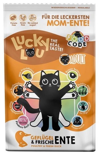 Lucky Lou Food Code Lifestage Adult Geflugel & Ente 750g Applaws