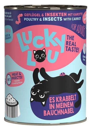 Lucky Lou Lifestage Adult Drób i owady puszka 400g Lucky