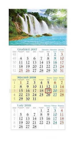 Lucrum, kalendarz ścienny 2018, Kaskada Lucrum