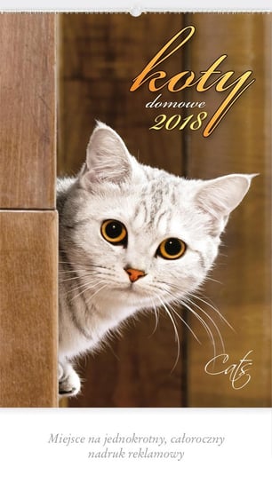 Lucrum, kalendarz ścienny 2018, Koty domowe Lucrum
