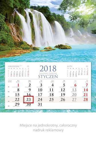 Lucrum, kalendarz ścienny 2018, Natura Lucrum