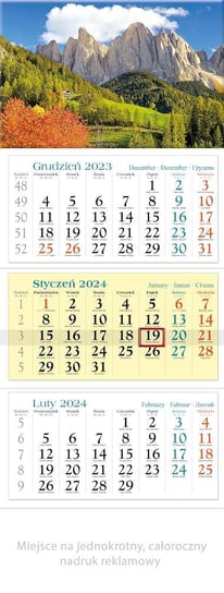 Lucrum, Kalendarz ścienny trójdzielny 2024 Góry Lucrum